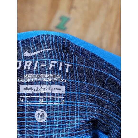 nike dri fit running capri medium Blue Pullon Drawstring Zip Pocket @Z - Picture 12 of 12